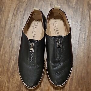 Ateliers espadrille BLACK sneakers Sz 38 US 7.5/8